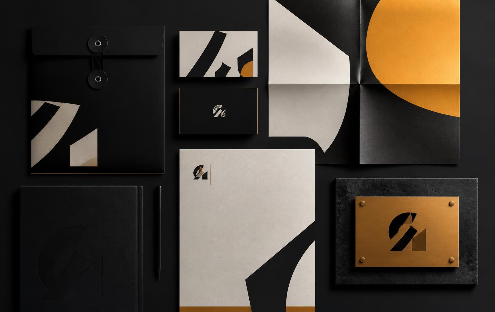 Identity system across stationery and signage
